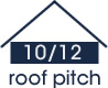 10:12 roof pitch (40 degree slope)